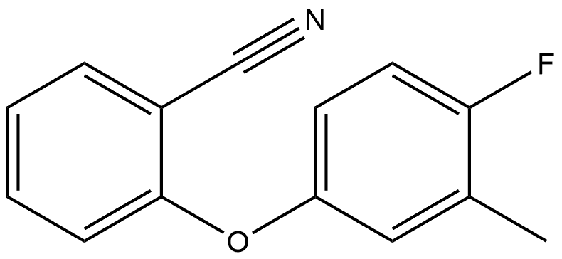 2-(4-Fluoro-3-methylphenoxy)benzonitrile Structure