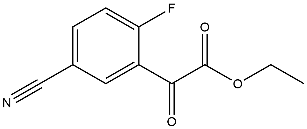 ethyl 2-(5-cyano-2-fluorophenyl)-2-oxoacetate Structure