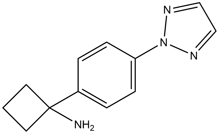 1-4-(2H-1,2,3-Triazol-2-yl)phenylcyclobutanamine Structure