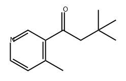 1-Butanone, 3,3-dimethyl-1-(4-methyl-3-pyridinyl)- 구조식 이미지