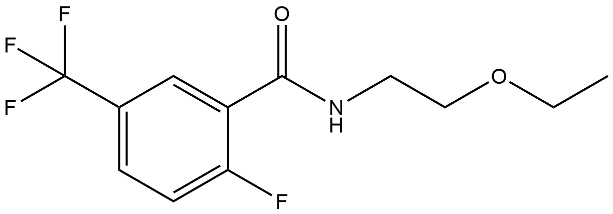 N-(2-Ethoxyethyl)-2-fluoro-5-(trifluoromethyl)benzamide Structure