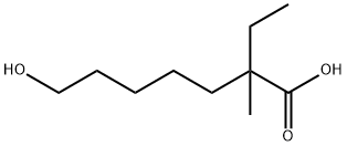 Heptanoic acid, 2-ethyl-7-hydroxy-2-methyl- Structure