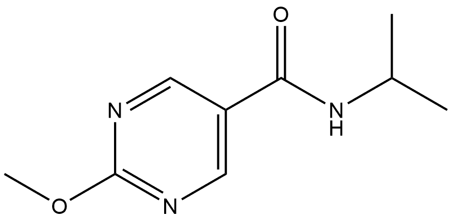 2-Methoxy-N-(1-methylethyl)-5-pyrimidinecarboxamide Structure