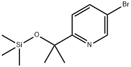 5-bromo-2-(2-((trimethylsilyl)oxy)propan-2-yl)pyridine Structure