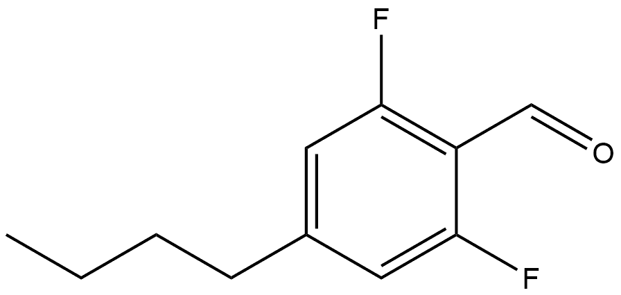 4-butyl-2,6-difluorobenzaldehyde Structure