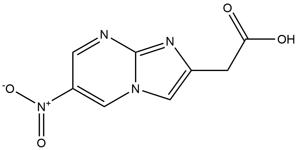 2-(6-nitroimidazo[1,2-a]pyrimidin-2-yl)acetic acid Structure