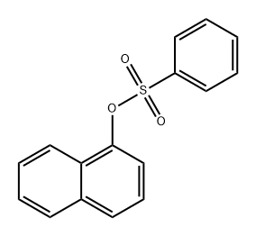 1-Naphthalenol, 1-benzenesulfonate Structure