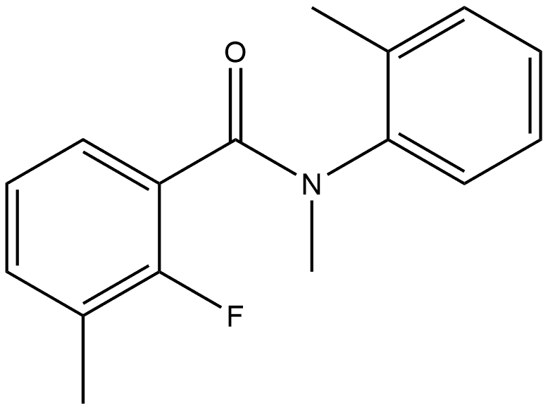 2-Fluoro-N,3-dimethyl-N-(2-methylphenyl)benzamide Structure