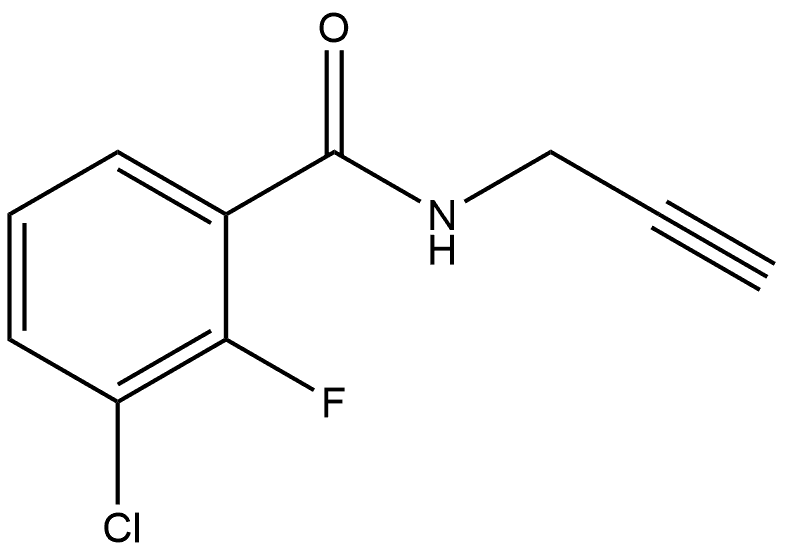 3-Chloro-2-fluoro-N-2-propyn-1-ylbenzamide Structure