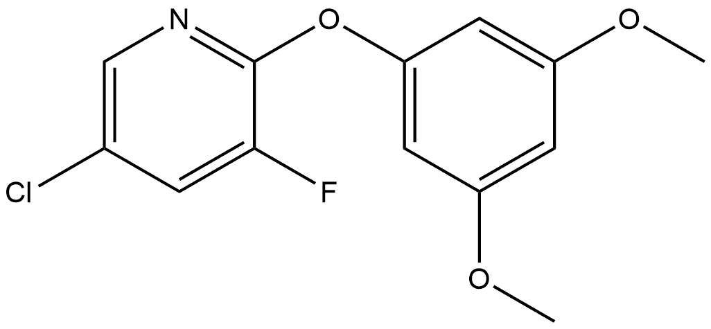 5-Chloro-2-(3,5-dimethoxyphenoxy)-3-fluoropyridine Structure