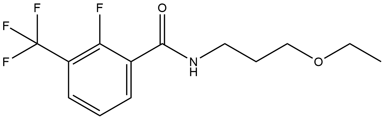 N-(3-Ethoxypropyl)-2-fluoro-3-(trifluoromethyl)benzamide Structure