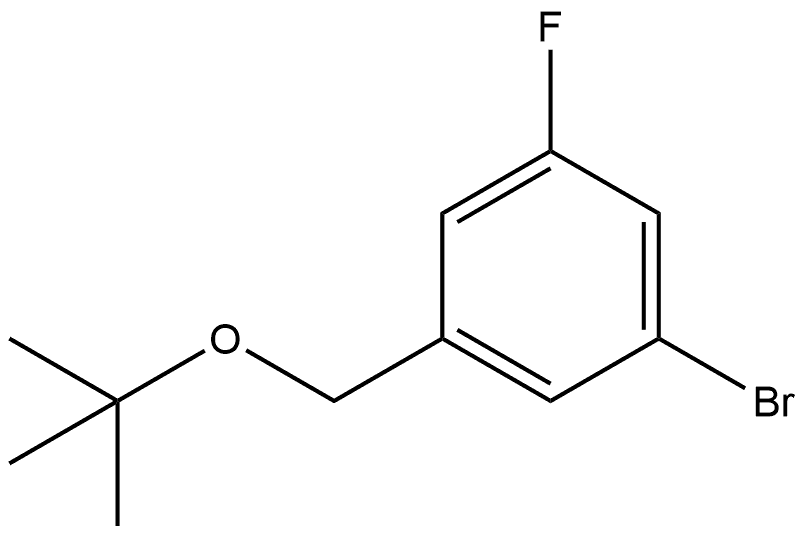 1-Bromo-3-[(1,1-dimethylethoxy)methyl]-5-fluorobenzene Structure