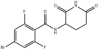 4-Bromo-N-(2,6-dioxo-3-piperidinyl)-2,6-difluorobenzamide Structure