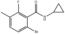 6-Bromo-N-cyclopropyl-2-fluoro-3-methylbenzamide Structure