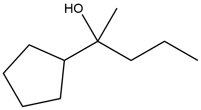 α-Methyl-α-propylcyclopentanemethanol Structure