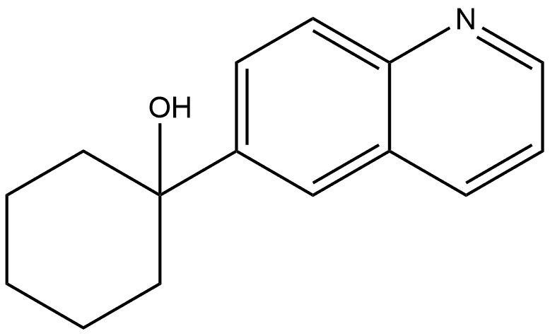 1-(quinolin-6-yl)cyclohexanol Structure