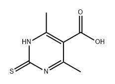 5-Pyrimidinecarboxylic acid, 1,2-dihydro-4,6-dimethyl-2-thioxo- Structure