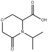 5-oxo-4-(propan-2-yl)morpholine-3-carboxylic acid Structure