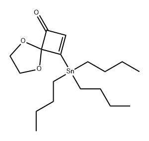 5,8-Dioxaspiro[3.4]oct-2-en-1-one, 3-(tributylstannyl)- Structure