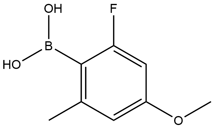 B-(2-Fluoro-4-methoxy-6-methylphenyl)boronic acid Structure