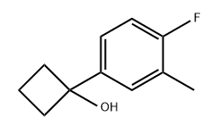 Cyclobutanol, 1-(4-fluoro-3-methylphenyl)- Structure