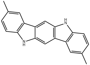 Indolo[3,2-b]carbazole, 5,11-dihydro-2,8-dimethyl- Structure