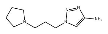 1-(3-(Pyrrolidin-1-yl)propyl)-1h-1,2,3-triazol-4-amine Structure