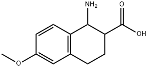 1-amino-6-methoxy-1,2,3,4-tetrahydronaphthalene-2-carboxylic acid 구조식 이미지