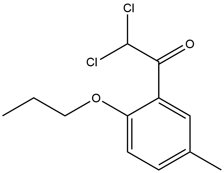 2,2-dichloro-1-(5-methyl-2-propoxyphenyl)ethanone Structure