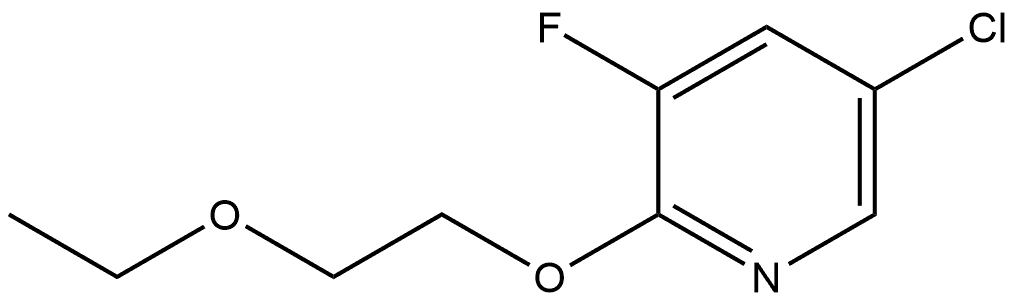 5-Chloro-2-(2-ethoxyethoxy)-3-fluoropyridine Structure