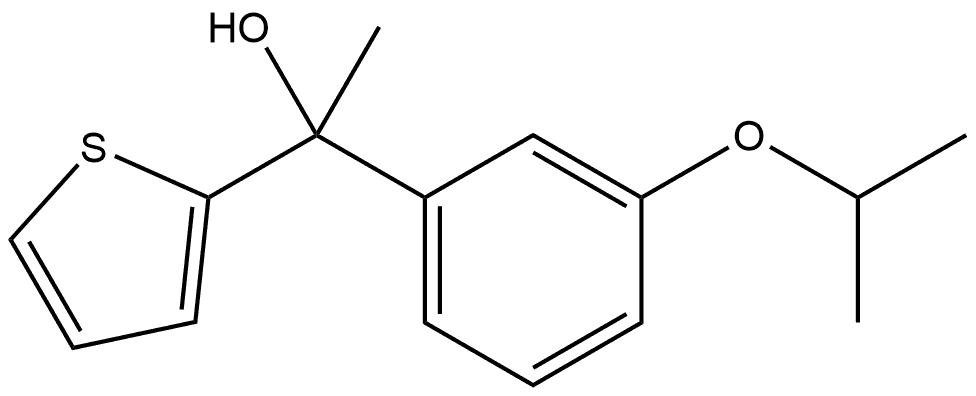 1-(3-isopropoxyphenyl)-1-(thiophen-2-yl)ethanol Structure