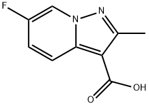 6-fluoro-2-methylpyrazolo[1,5-a]pyridine-3-carboxylic acid Structure