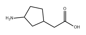 Cyclopentaneacetic acid, 3-amino- Structure