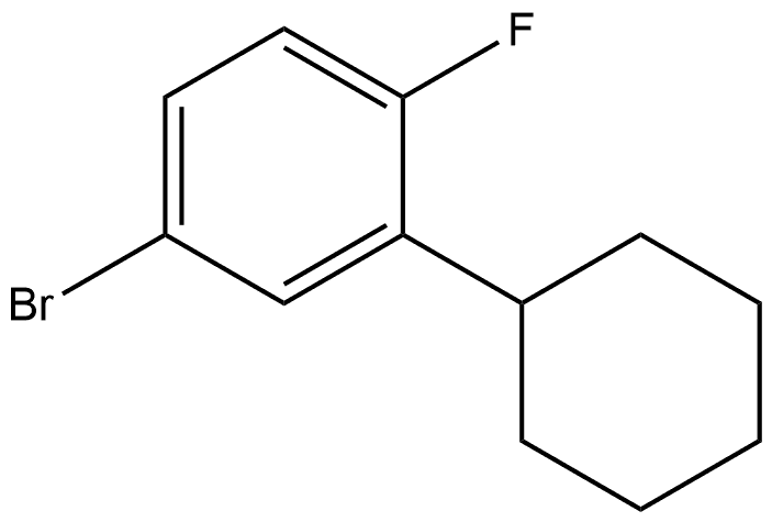 4-bromo-2-cyclohexyl-1-fluorobenzene Structure