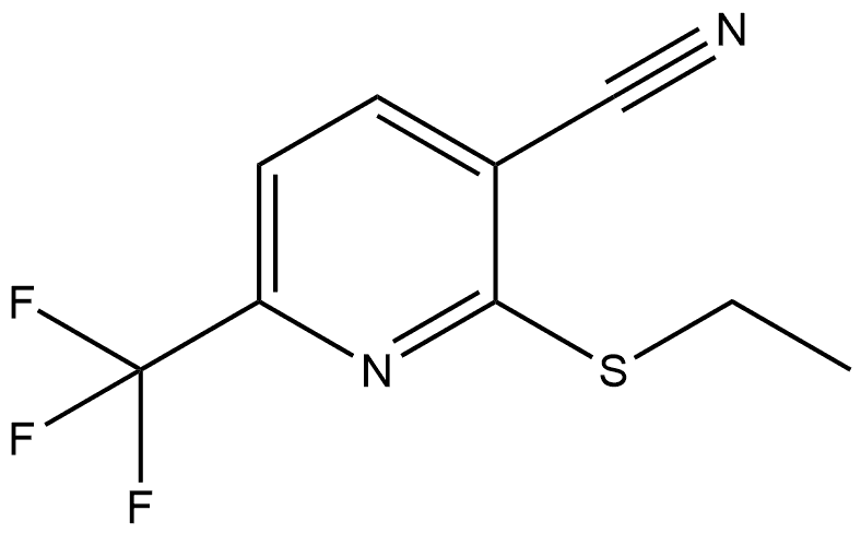 2-(Ethylthio)-6-(trifluoromethyl)-3-pyridinecarbonitrile Structure