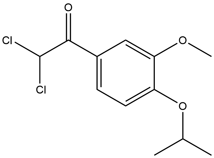 2,2-dichloro-1-(4-isopropoxy-3-methoxyphenyl)ethanone Structure