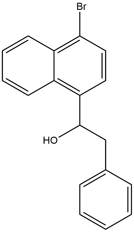 4-Bromo-α-(phenylmethyl)-1-naphthalenemethanol Structure