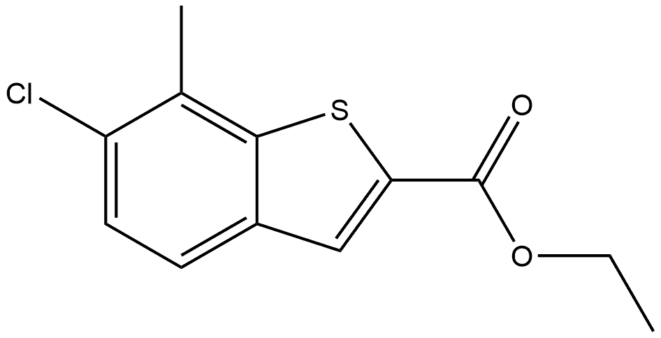 Ethyl 6-chloro-7-methylbenzo[b]thiophene-2-carboxylate Structure