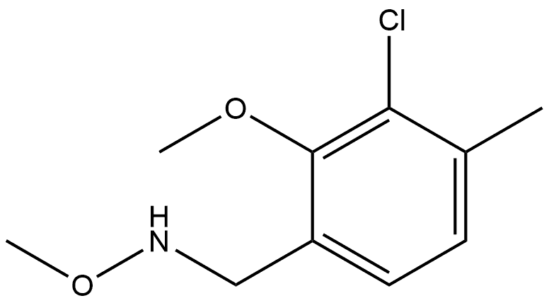 3-Chloro-N,2-dimethoxy-4-methylbenzenemethanamine Structure