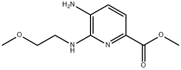 Methyl 5-amino-6-[(2-methoxyethyl)amino]-2-pyridinecarboxylate Structure