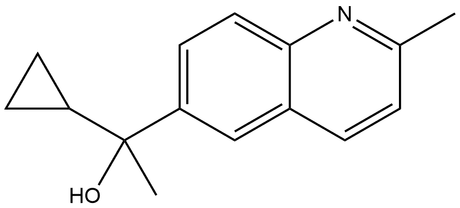 α-Cyclopropyl-α,2-dimethyl-6-quinolinemethanol Structure