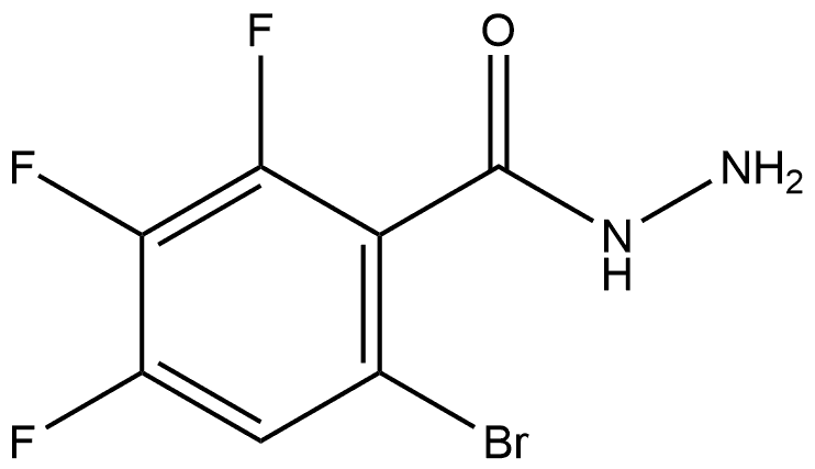 6-Bromo-2,3,4-trifluorobenzoic acid hydrazide Structure