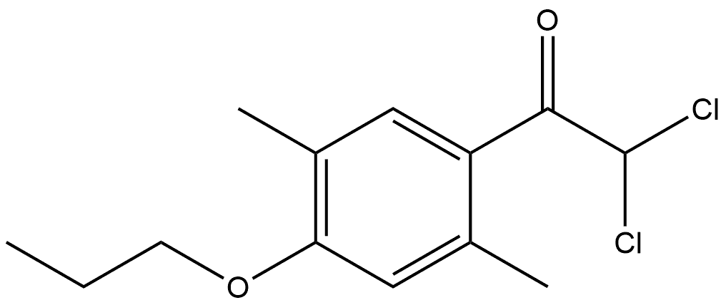 2,2-dichloro-1-(2,5-dimethyl-4-propoxyphenyl)ethanone Structure