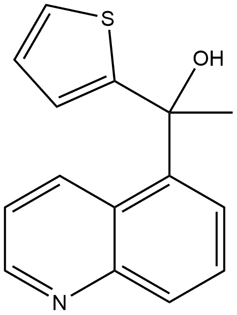 α-Methyl-α-2-thienyl-5-quinolinemethanol Structure