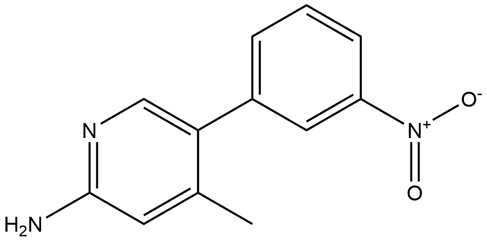 4-methyl-5-(3-nitrophenyl)pyridin-2-amine Structure