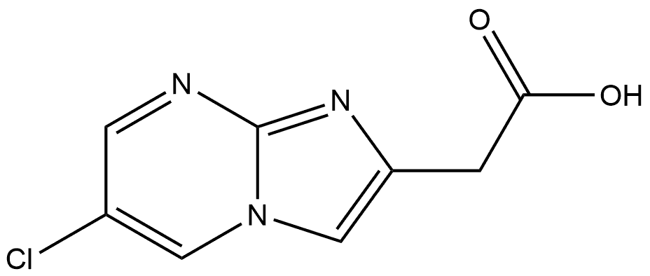 2-(6-chloroimidazo[1,2-a]pyrimidin-2-yl)acetic acid Structure