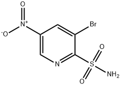 2-Pyridinesulfonamide, 3-bromo-5-nitro- Structure