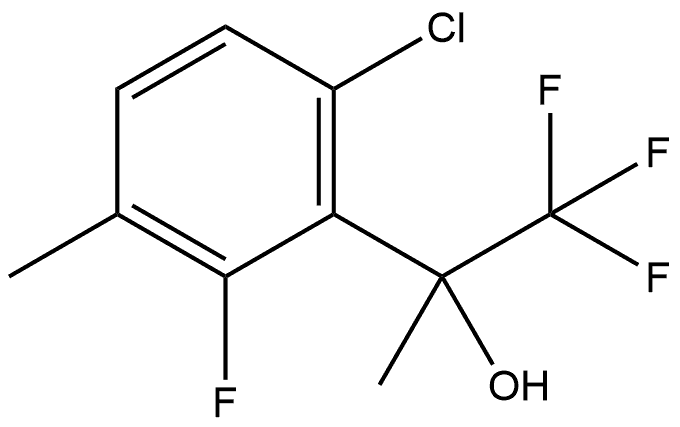 6-Chloro-2-fluoro-α,3-dimethyl-α-(trifluoromethyl)benzenemethanol Structure