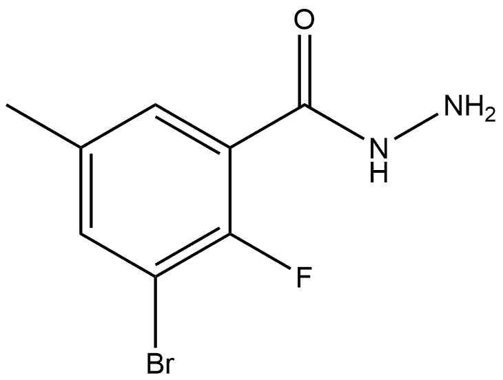 3-Bromo-2-fluoro-5-methylbenzoic acid hydrazide Structure