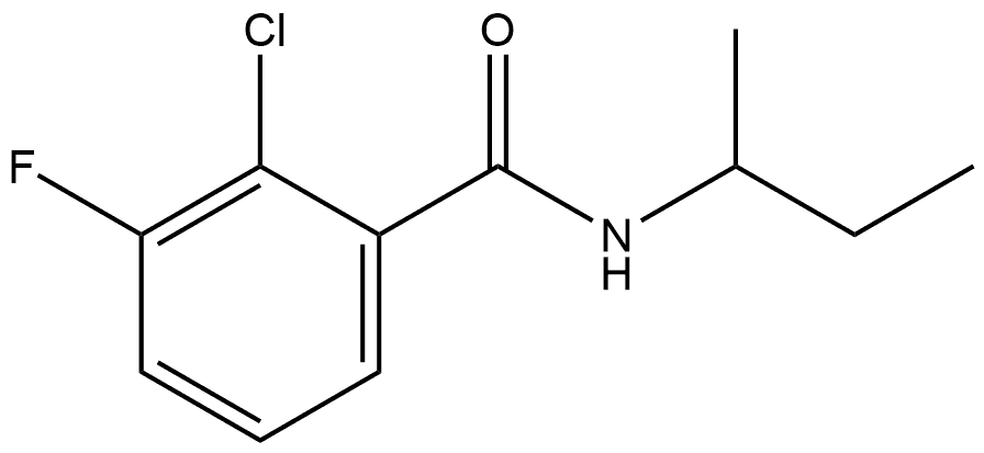 2-Chloro-3-fluoro-N-(1-methylpropyl)benzamide Structure
